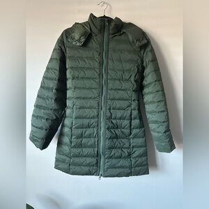 WHITESKY NWT Women's Green Puffer Jacket, XS, Duck Down